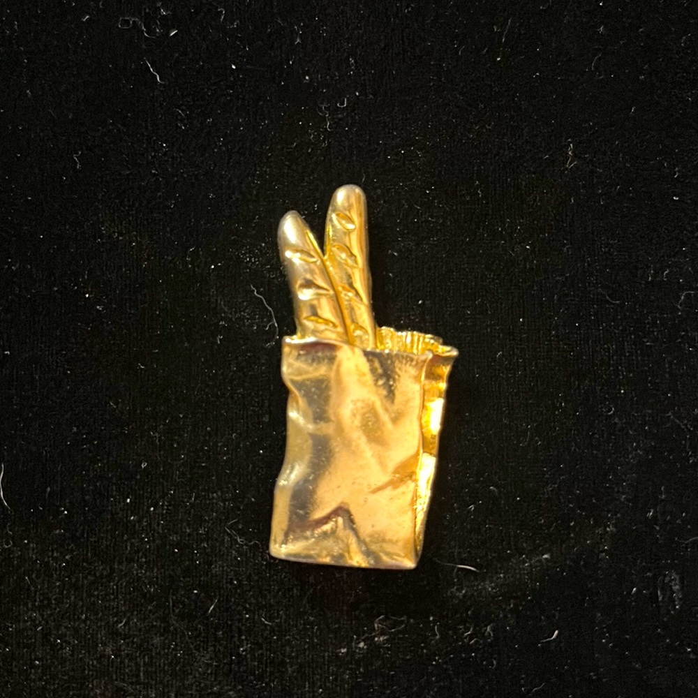 Vintage Bag of French Bread Brooche